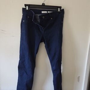 5/$20 Maison Jules Navy Everyday Skinny Jeans